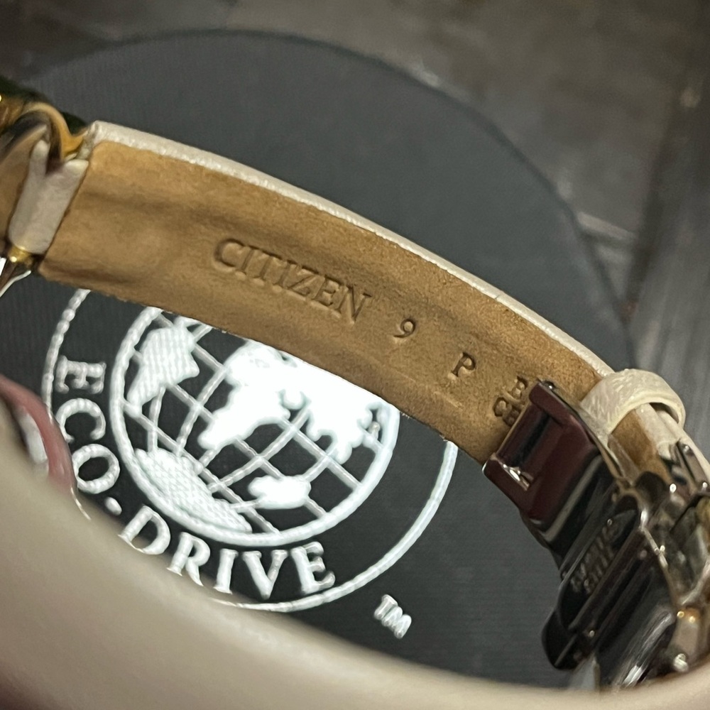 Women’s Citizen Eco-Drive Gold and Tan Watch - Picture 6 of 8